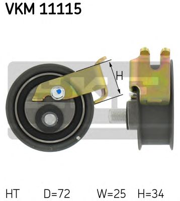 VKM 11115 SKF Натяжний ролик1